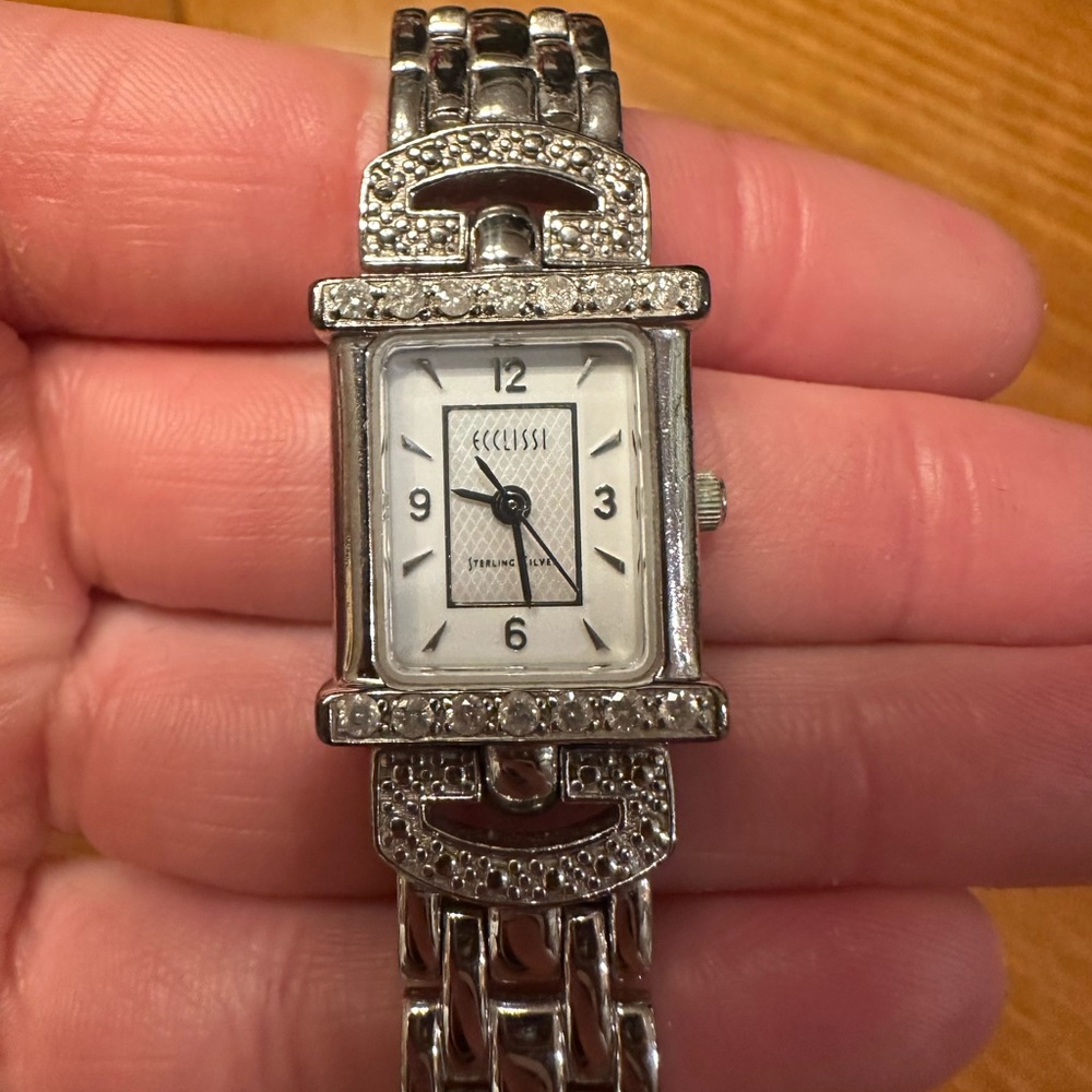 Sterling silver Ecclissi watch